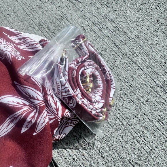 Shade & Shore Floral strapless One Piece Swimsuit. NWT - Picture 5 of 6